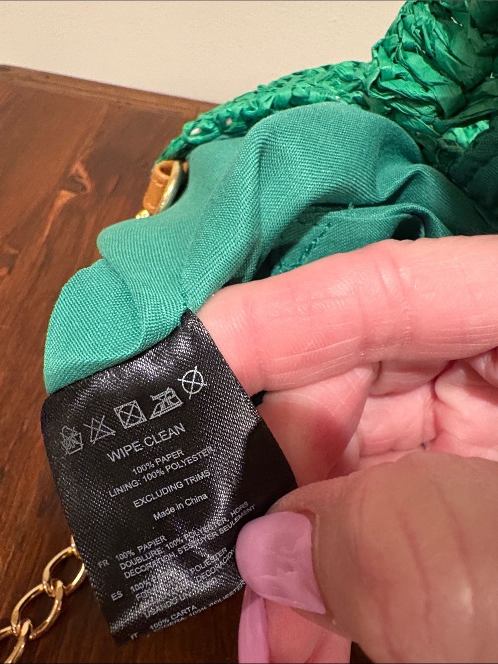 NWT Boston Proper Raffia Ruffle Detail Purse - Picture 11 of 11